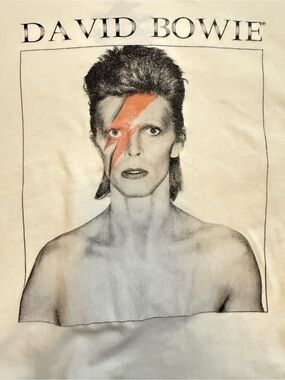 David Bowie Baby Tee with Capped Sleeves New with Tags